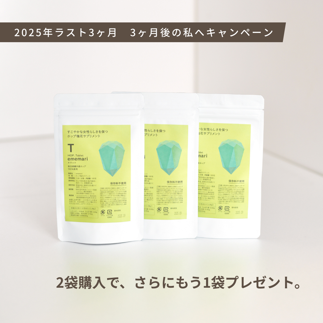 2025年ラスト3ヶ月 3か月後の私へキャンペーン